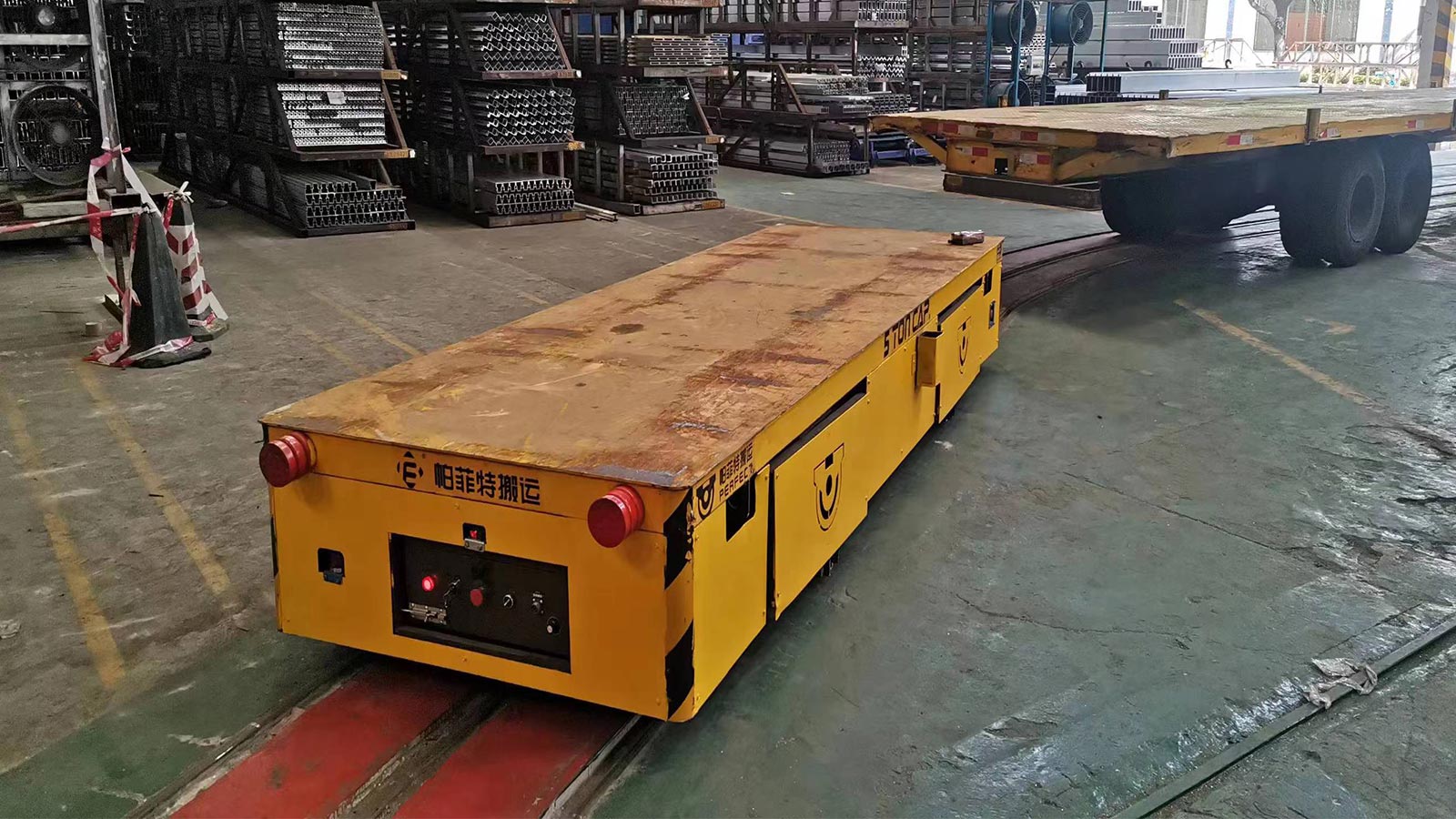 BDG-10t-Rail-Flat-Cart-With-Remote-Control BDG-10t-Rail-Flat-Cart-With-Remote-Control