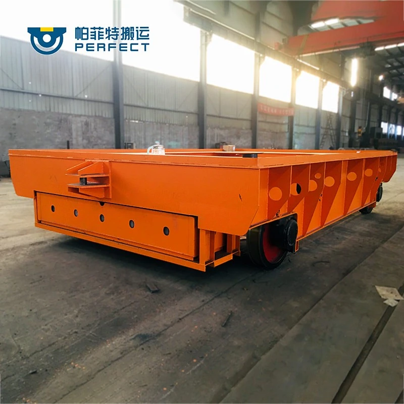 Heat Resistant Battery Driven Rail Ladle Transfer Cart factory