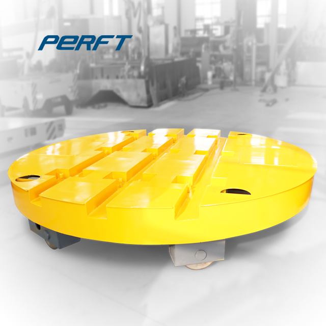 Industrial On-Rail Turntable Transfer Cart With 360° Rotation For Conveyor System Handling