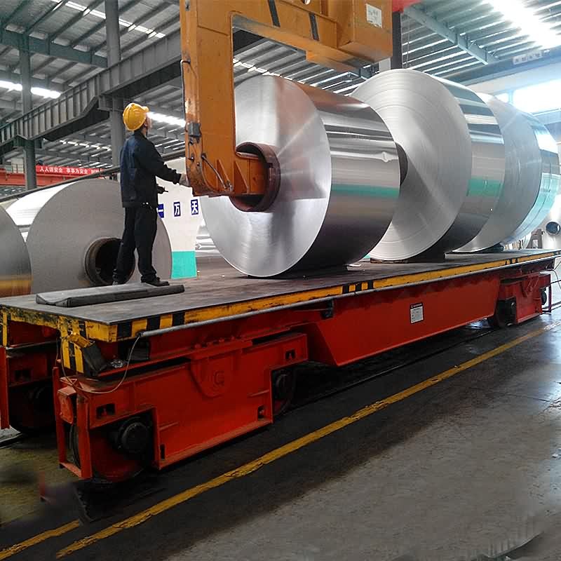 Industrial Use Plant Aluminum Coil Handling 10t Capacity Transfer Cart factory