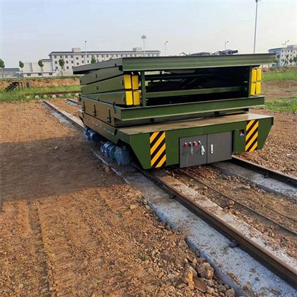 RGV Lifting Platform Rail Cart