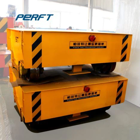 Hot Resistance Battery Power Motorized Steel Ladle Transfer Wagon with Weighting System