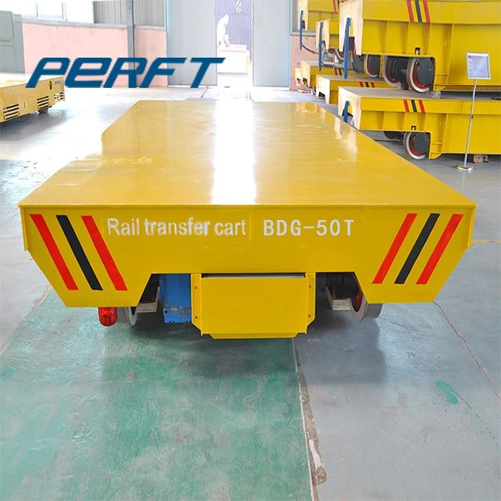 Features of low-voltage rail-powered transfer cart