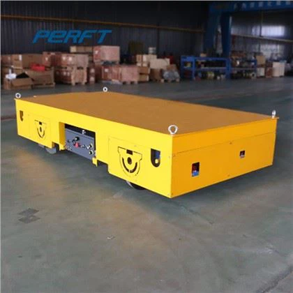 Loading 10 Ton Battery Powered Trackless Transfer Cart