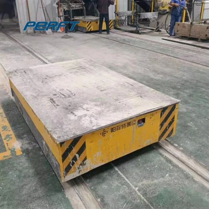 Motorized Rail Transfer Cart For Indoor Use