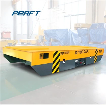 Factroy Workshop Battery Operated Rail Transfer Cart