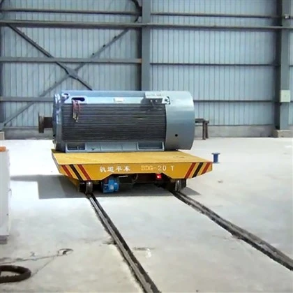 Motorized Die Transfer Cart in Foundry Workshop 90 Tons